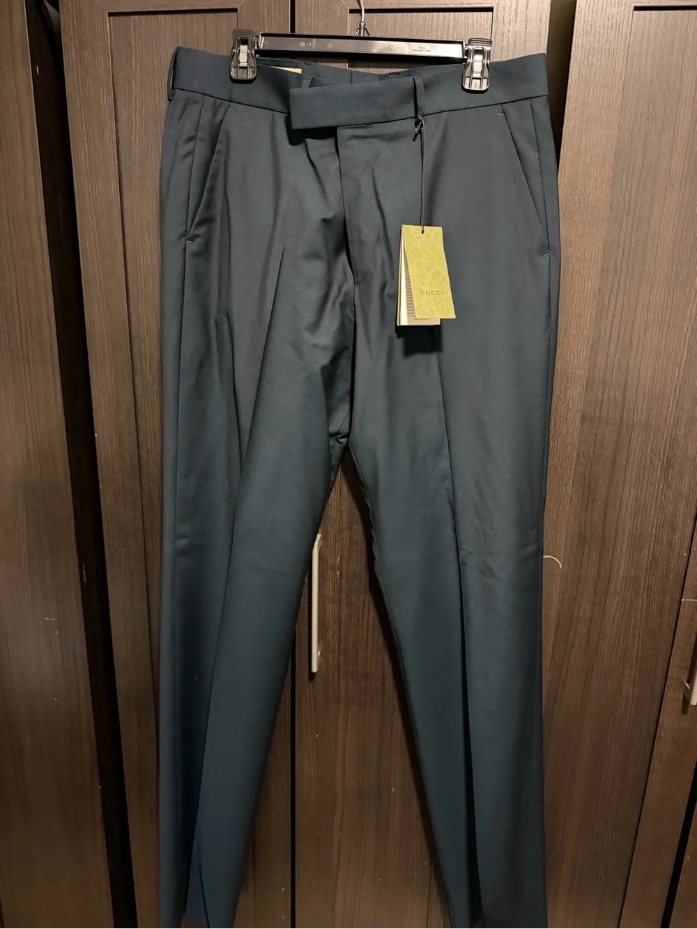 Men’s Gucci Dark Green/Blue Slacks (sz 54 euro= 36us)